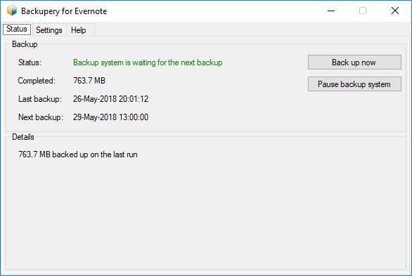 how to backup evernote on windows